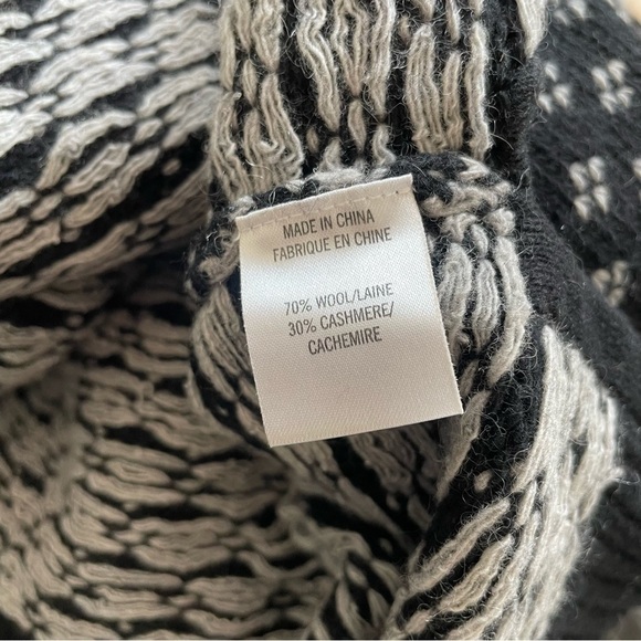 Theory Aralyn Fine Haven Cashmere Wool Blend Knit Pattern Sweater Size Small EUC - Picture 6 of 8